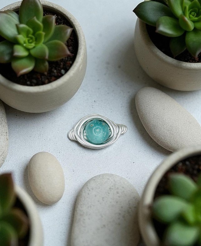 Anello Amazzonite : Comunicazione ed Equilibrio