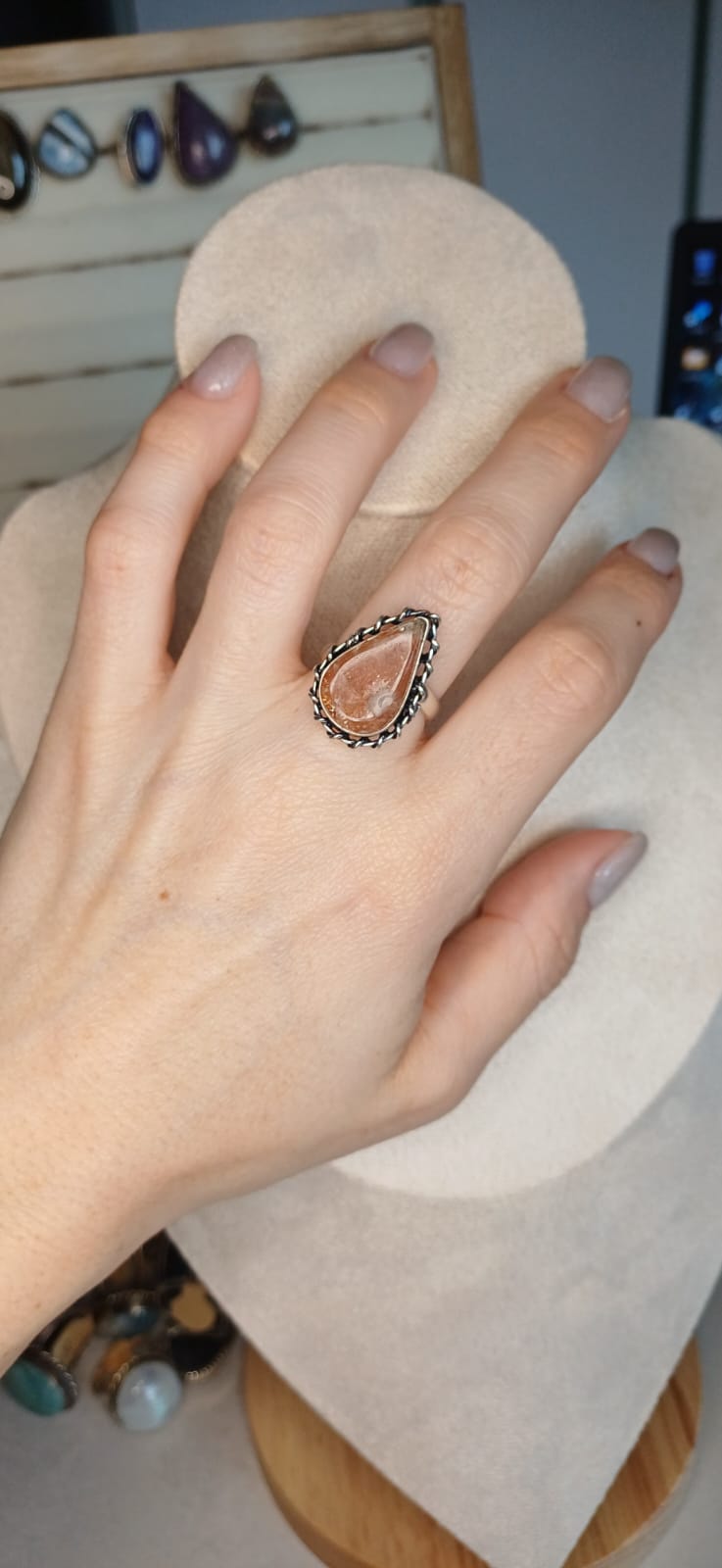 Anello Collezione Vintage con Pietra del Sole – Bagliore Caldo - immagine 2