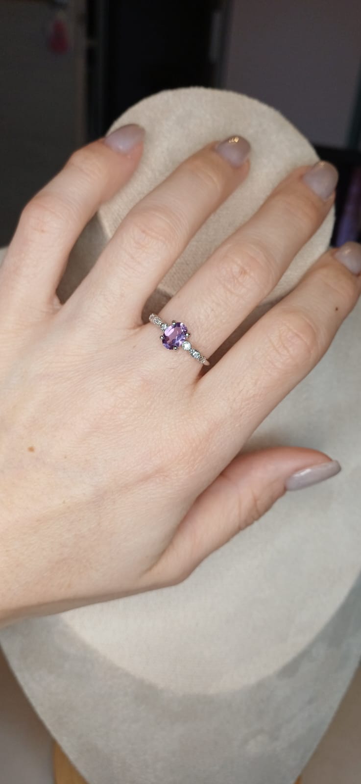 Anello Royal – Ametista Naturale | Pace Profonda e Connessione Spirituale - immagine 2