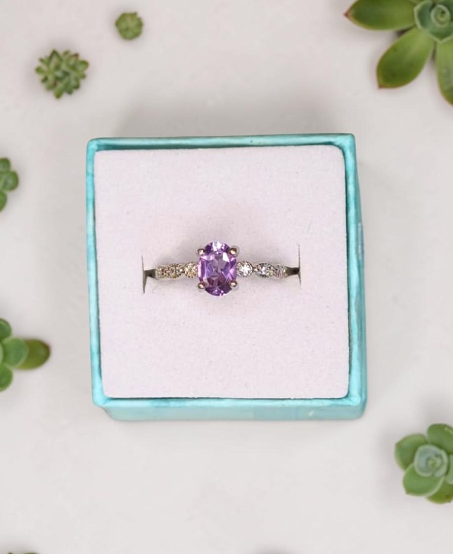 Anello Royal – Ametista Naturale | Pace Profonda e Connessione Spirituale