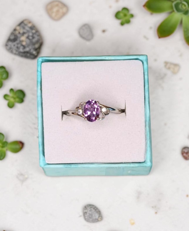 Anello Royal – Ametista Naturale | Pace Profonda e Connessione Spirituale
