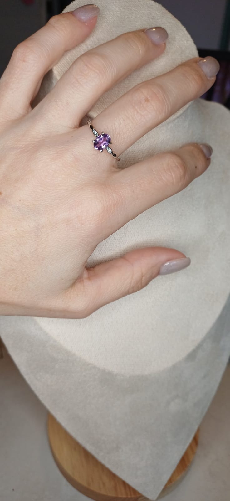Anello Royal – Ametista Naturale | Pace Profonda e Connessione Spirituale - immagine 2