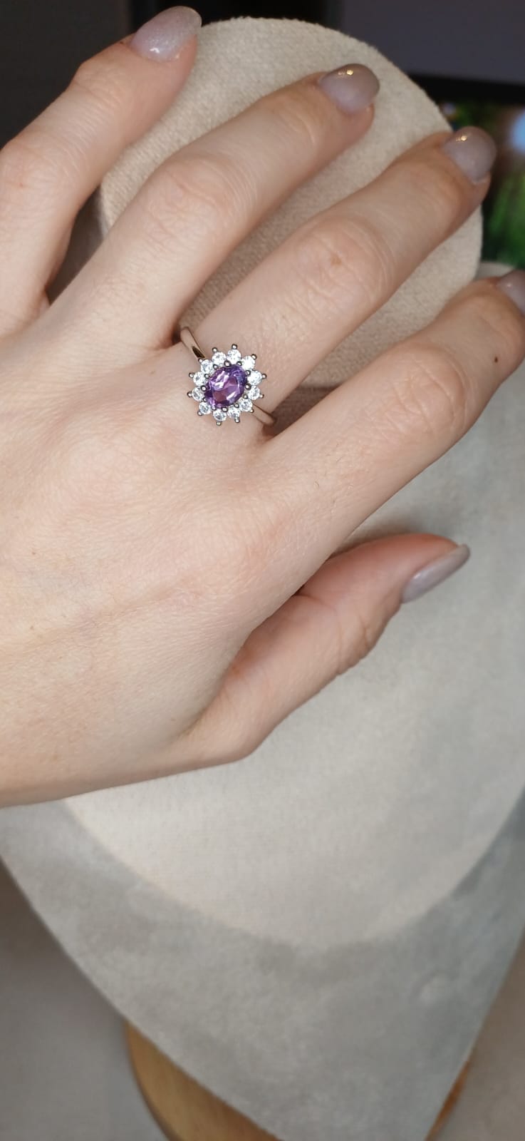 Anello Royal – Ametista Naturale | Pace Profonda e Connessione Spirituale - immagine 2