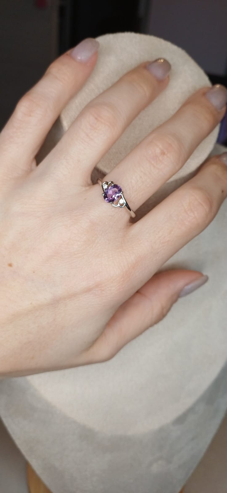 Anello Royal – Ametista Naturale | Pace Profonda e Connessione Spirituale - immagine 2
