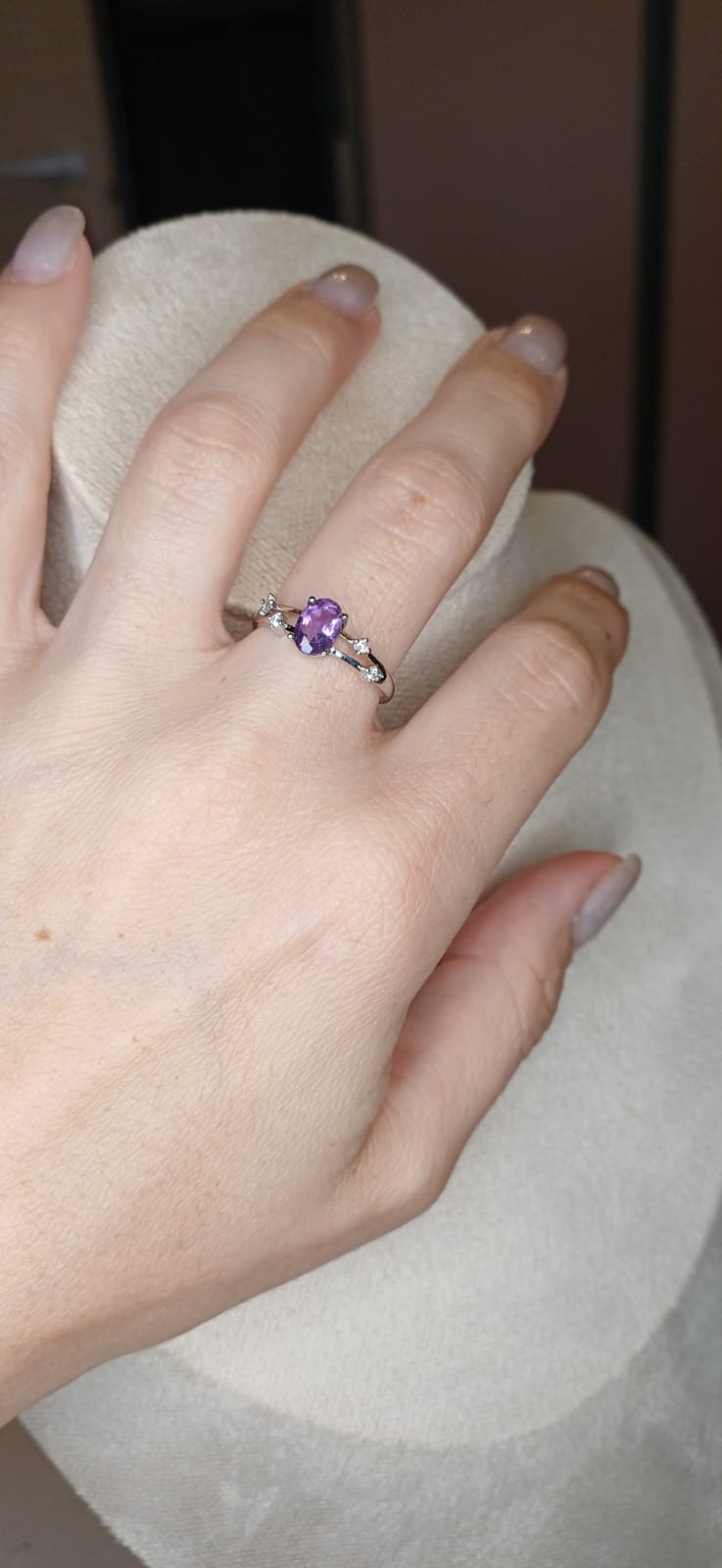 Anello Royal – Ametista Naturale | Pace Profonda e Connessione Spirituale - immagine 2