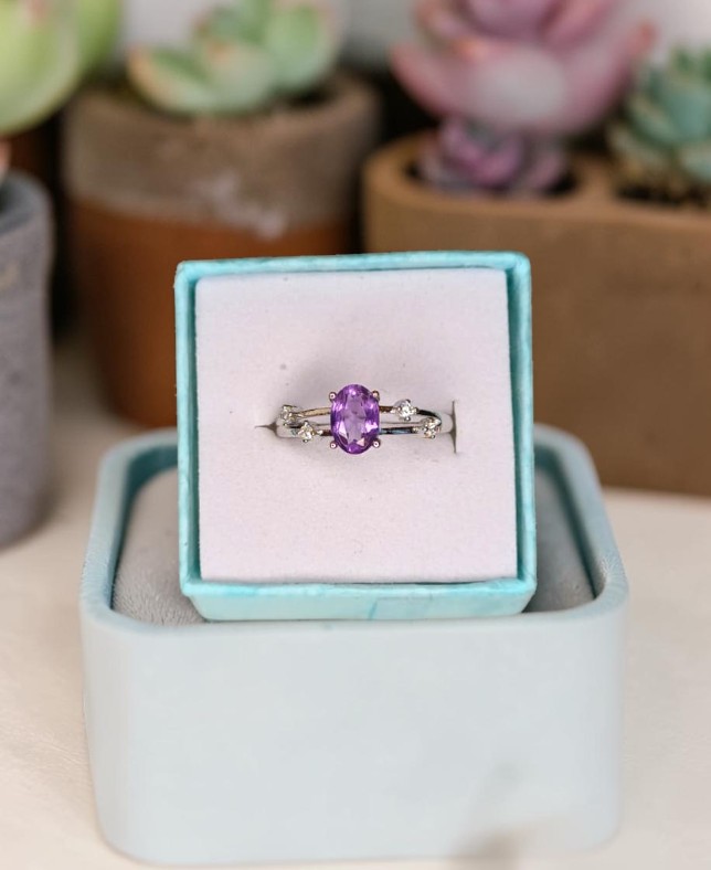 Anello Royal – Ametista Naturale | Pace Profonda e Connessione Spirituale