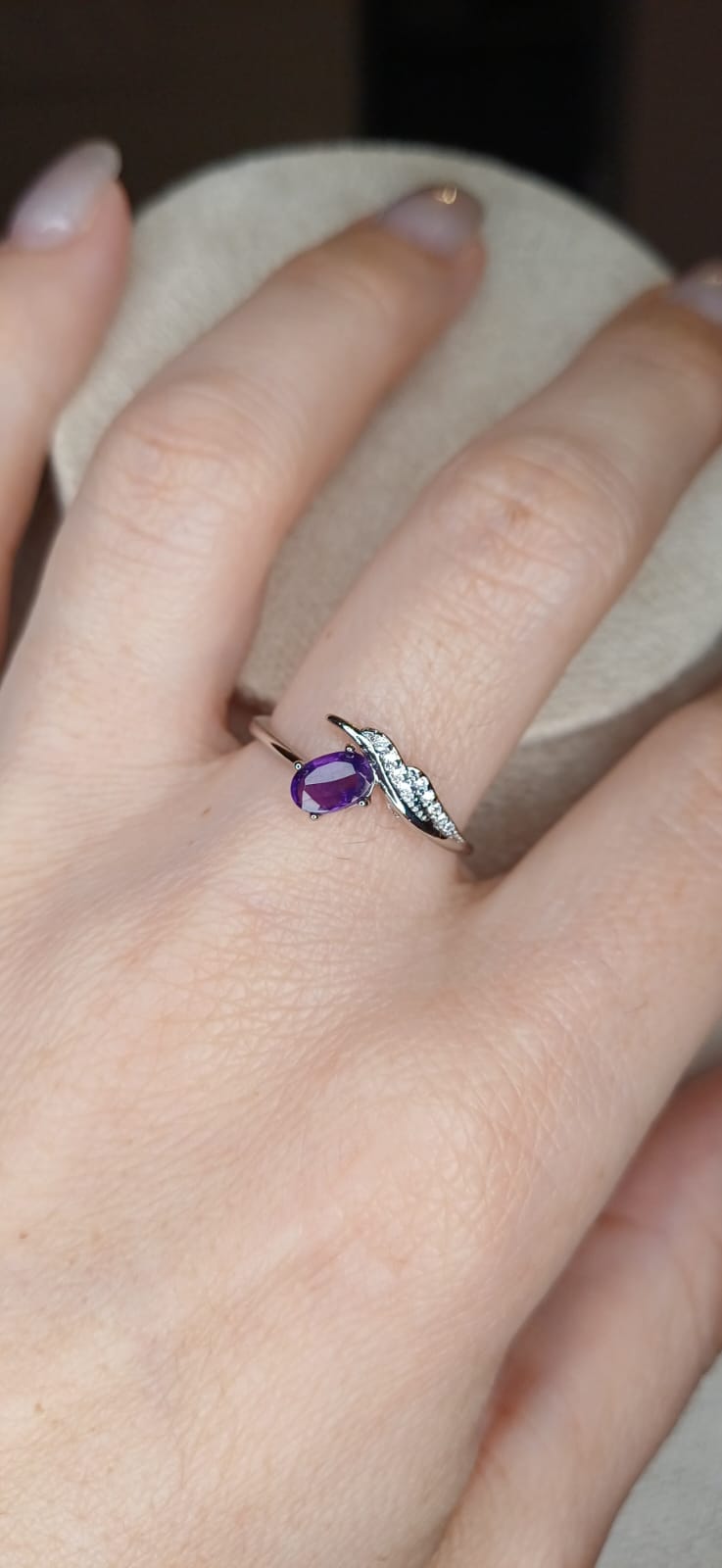 Anello Royal – Ametista Naturale | Pace Profonda e Connessione Spirituale - immagine 2