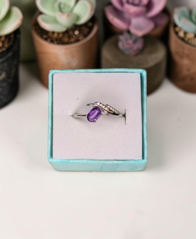 Anello Royal – Ametista Naturale | Pace Profonda e Connessione Spirituale