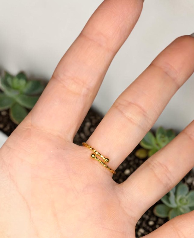 Anello "Essenza Viola" – Fiore in Ametista - immagine 3